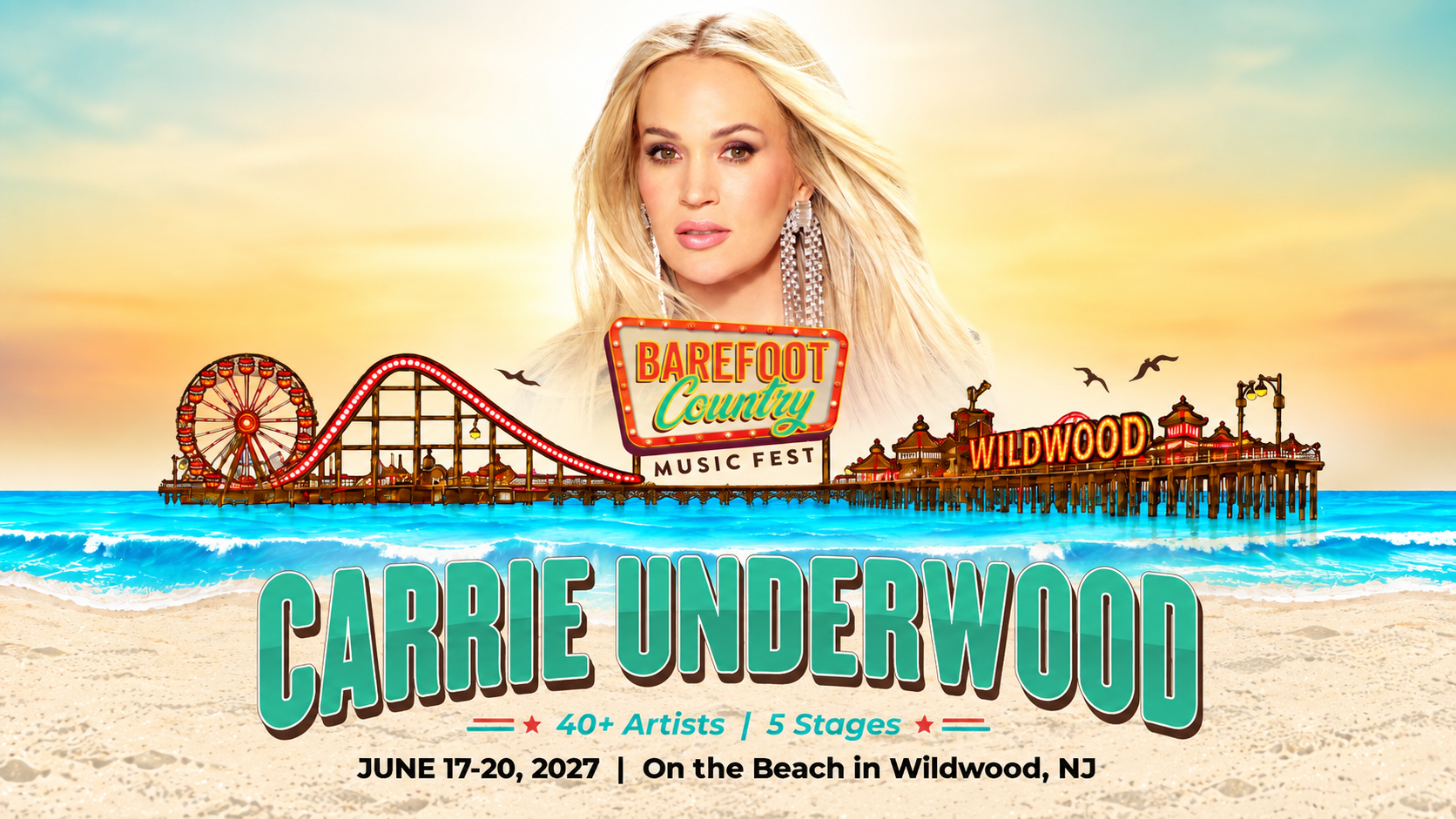 Carrie Underwood to Headline Barefoot Country Music Fest 2027